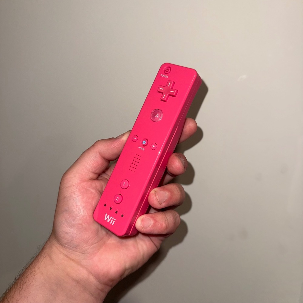 Nintendo Wii Remote Pink RVL-003 Genuine OEM Controller Wiimote Tested Working